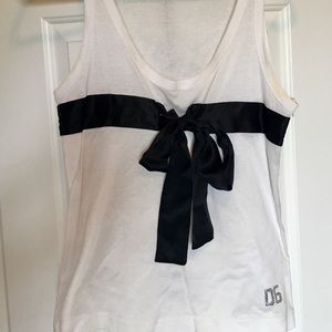 Silk Bow Dolce & Gabbana Tank Top